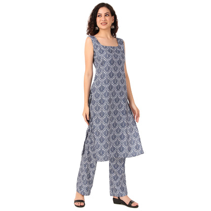 Magnetism Indigo Kurta with Pant