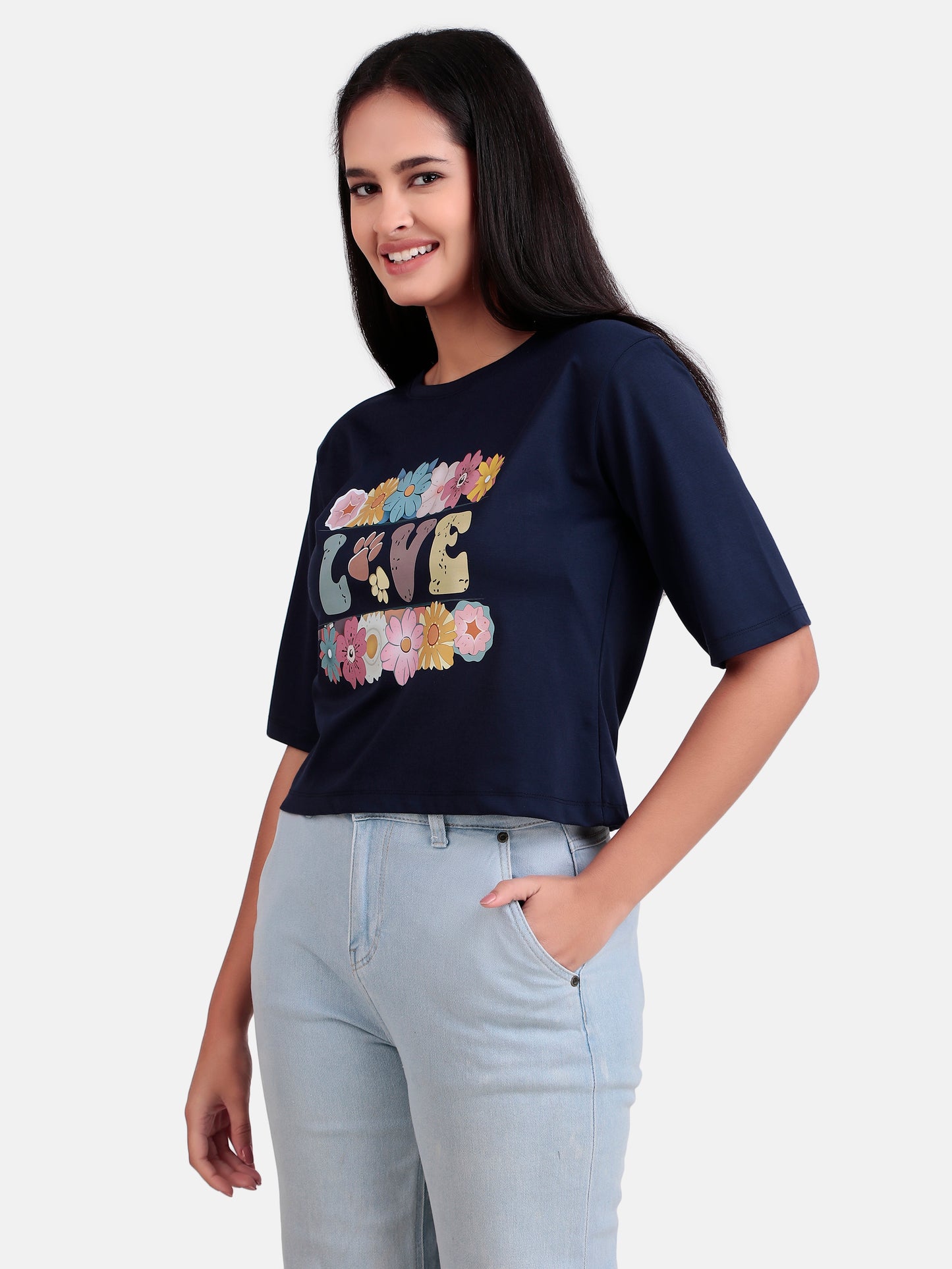 Girls crop t-shirt