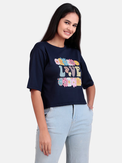 Girls crop t-shirt